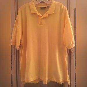 Stefan mens yellow polo size L
